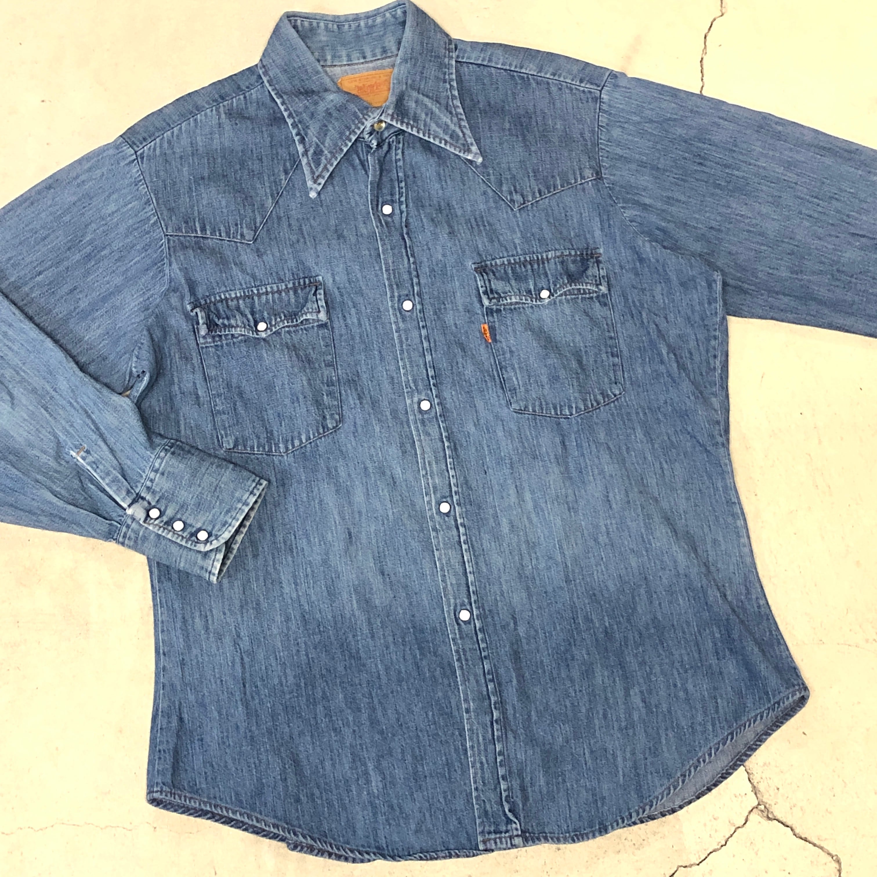 ☺︎専用 ⊕LEVI'S 60649 DENIM WESTERN SHIRT L USA | safarionline