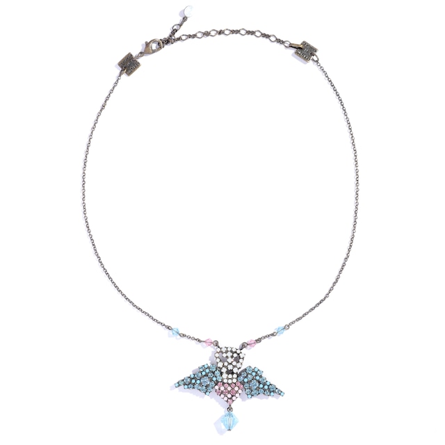 Love you to death, meet you in Heaven necklace ネックレスブルー