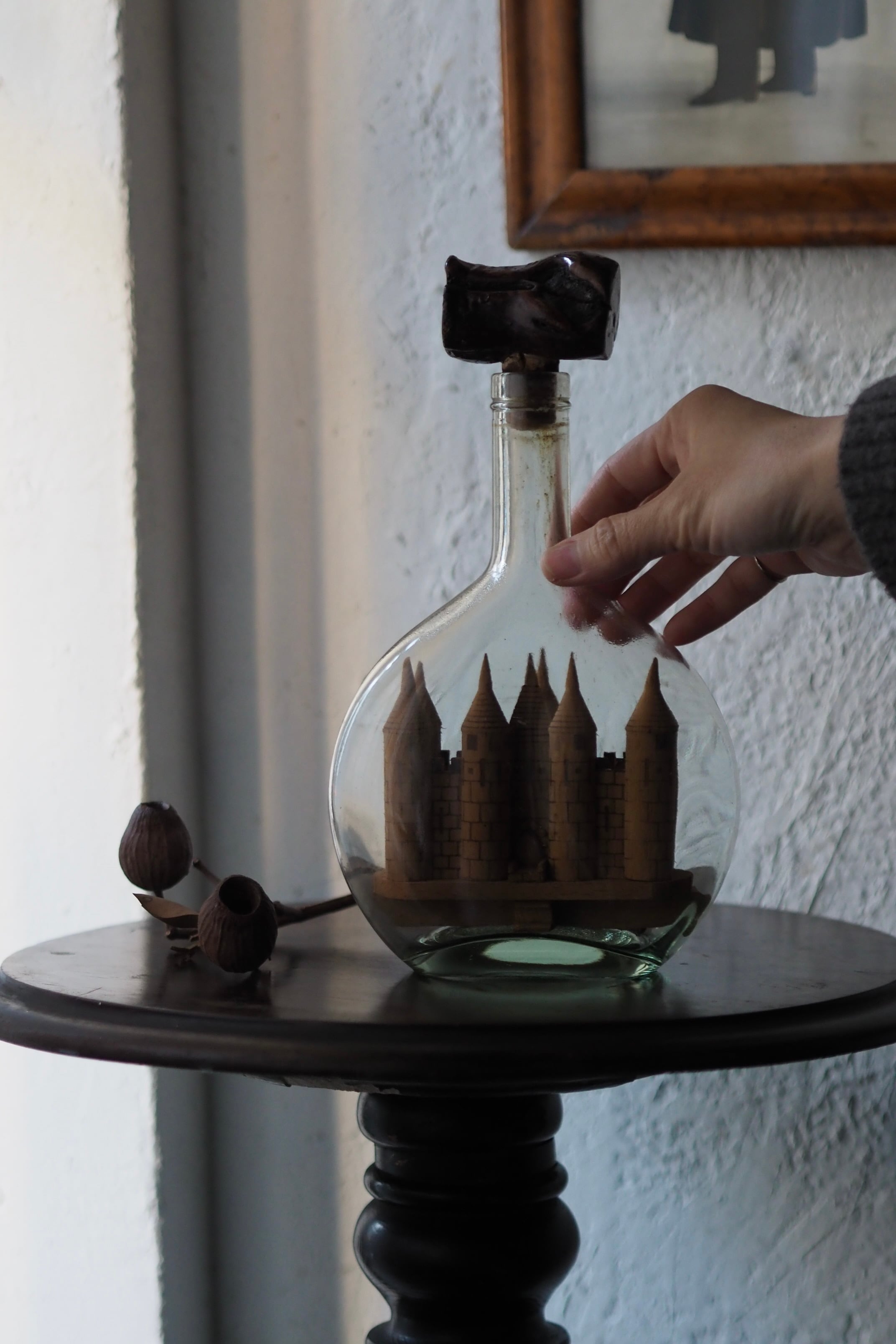 オブジェ ボトルの中のお城-vintage bottle objet | アンティーク