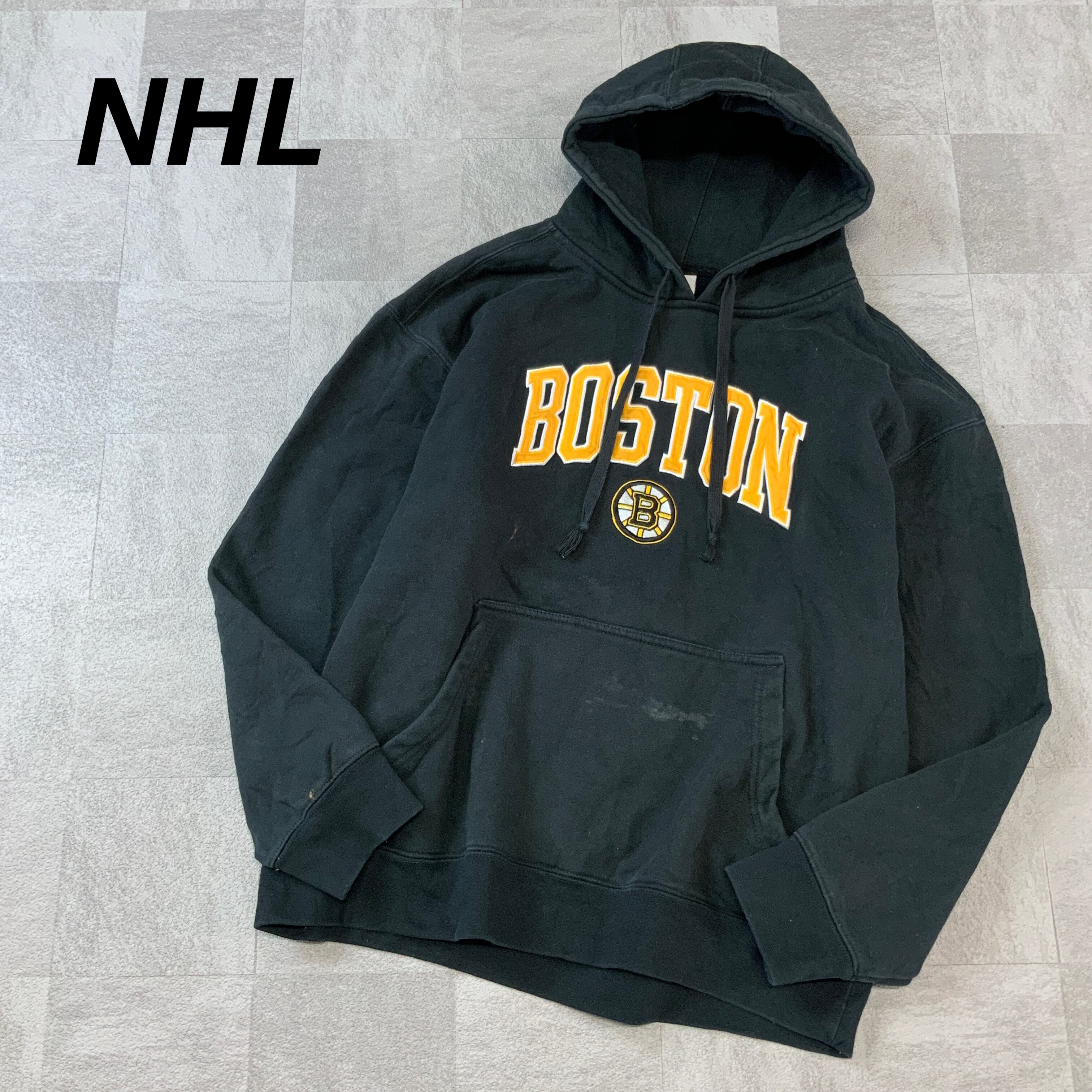 USA NHL ボストンブルーインズ ビッグ刺繍 フーディパーカー - パーカー