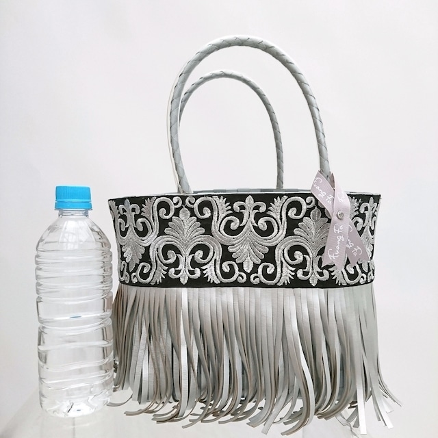 ワイドフリンジカゴバッグ (S sizeワイド)   Fuang Fa