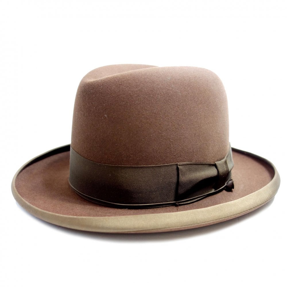St. Regis [Royal De Luxe STETSON] Vintage Homburg Hat [St. Regis] [1950s ~]  Vintage Fedora Hat | beruf