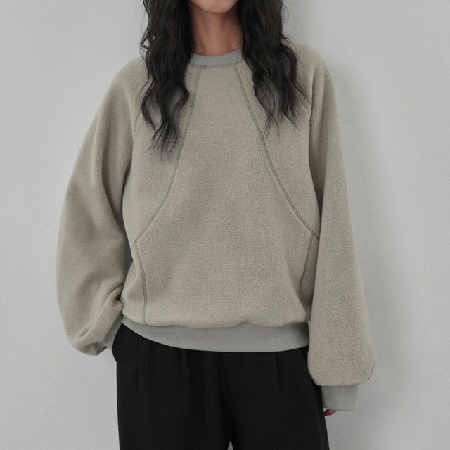 ボアラウンドネックプルオーバー(2color)　PO3470