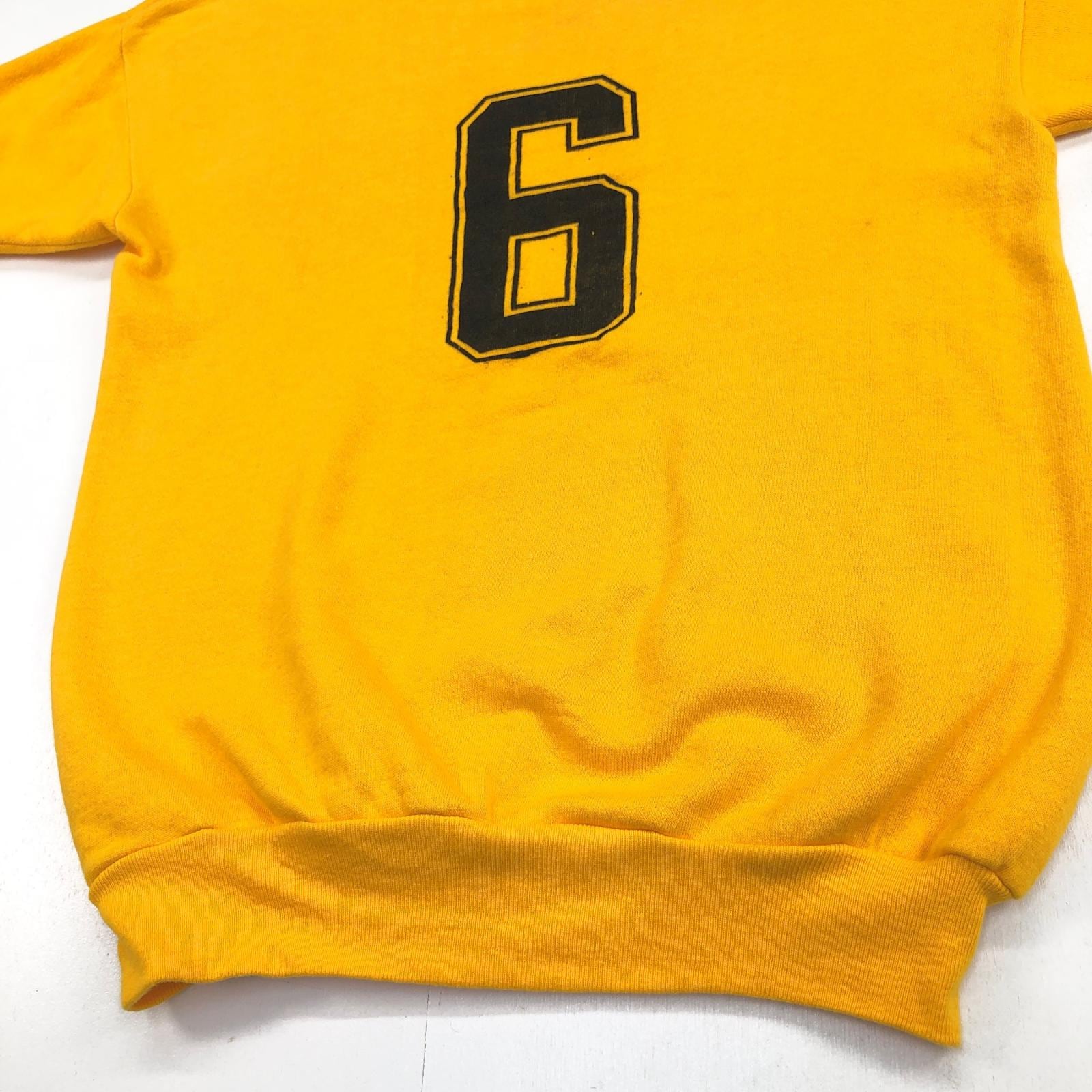 【即日発送】70〜80s Vintage 半袖スウェット ナンバリング 35 UNKNOWN 70−80年代 セットインスリーブ 丸胴 半袖スウェット 両面