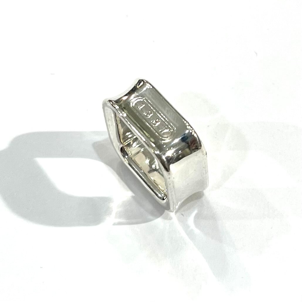 TIFFANY&CO.】【5.5-6号】2603 T&CO 1837 スクエアリング／シルバー925