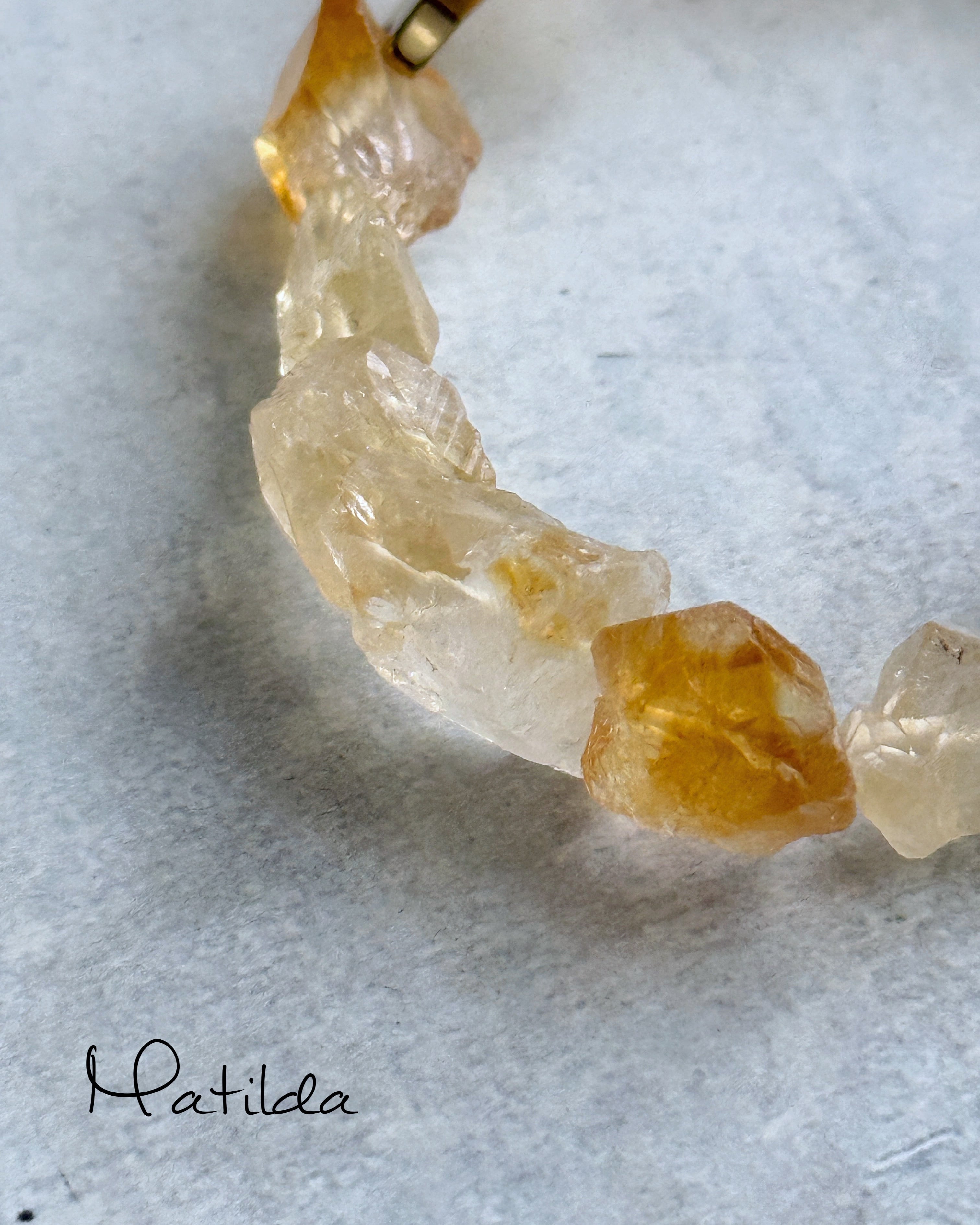 rough rock bracelet(シトリン)