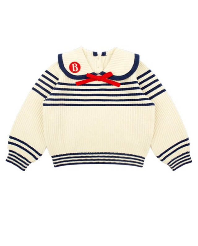 [BEBE DE PINO] Stripe sailor collar pullover 正規品 韓国ブランド 韓国ファッション 韓国代行 韓国通販 ベベドピノ bebedepino 日本 店舗 韓国 子供服