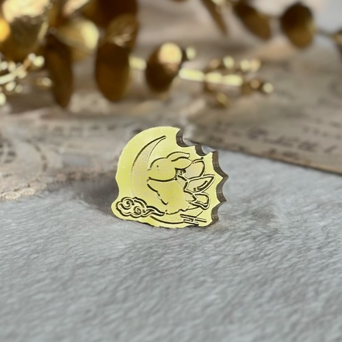 【縦23㎜×横25㎜】ムーンラビット2【スタンプヘッド】#SWH-64