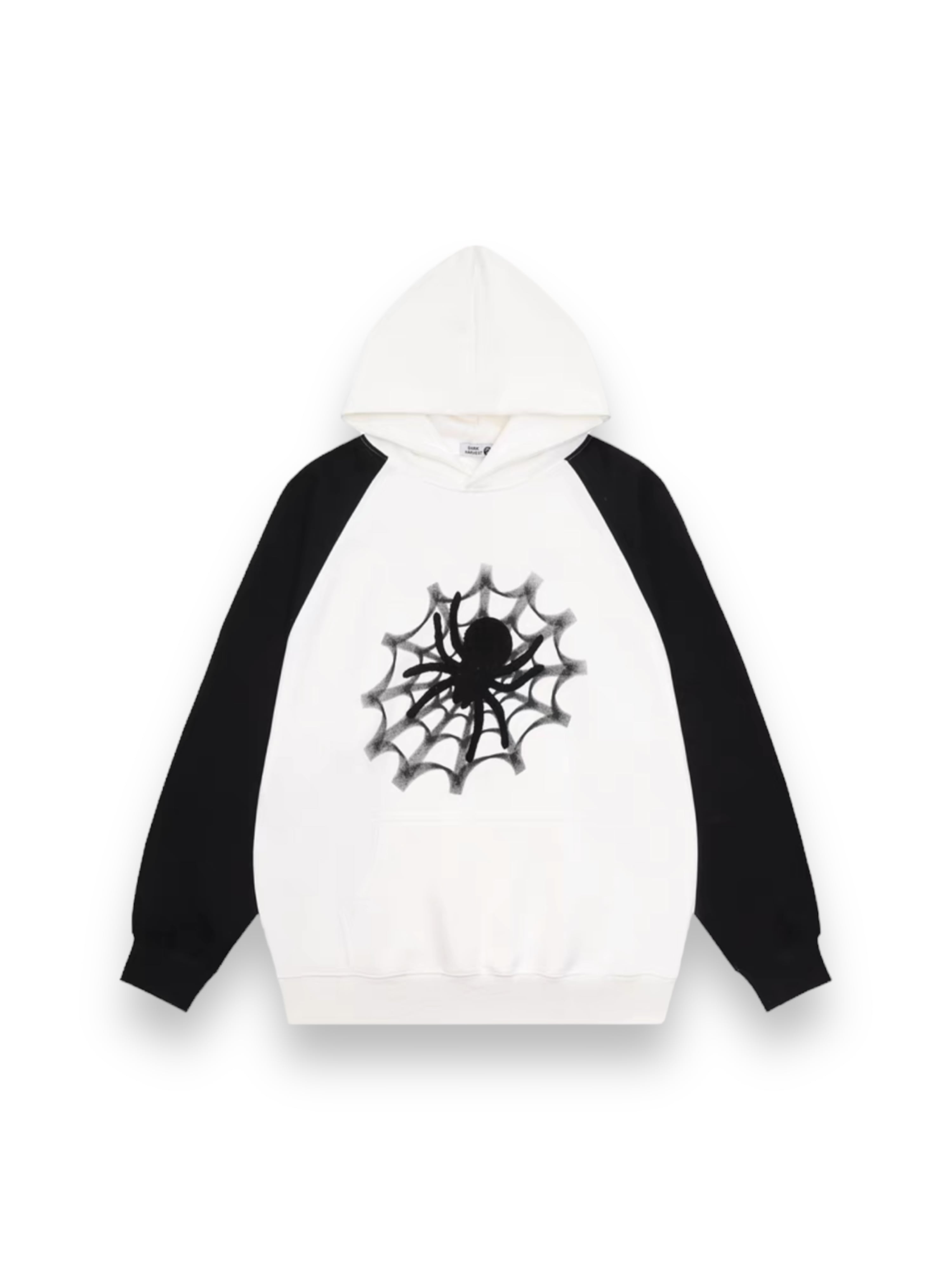 【PLANET STUDIO】spiderweb embroidery hoodie