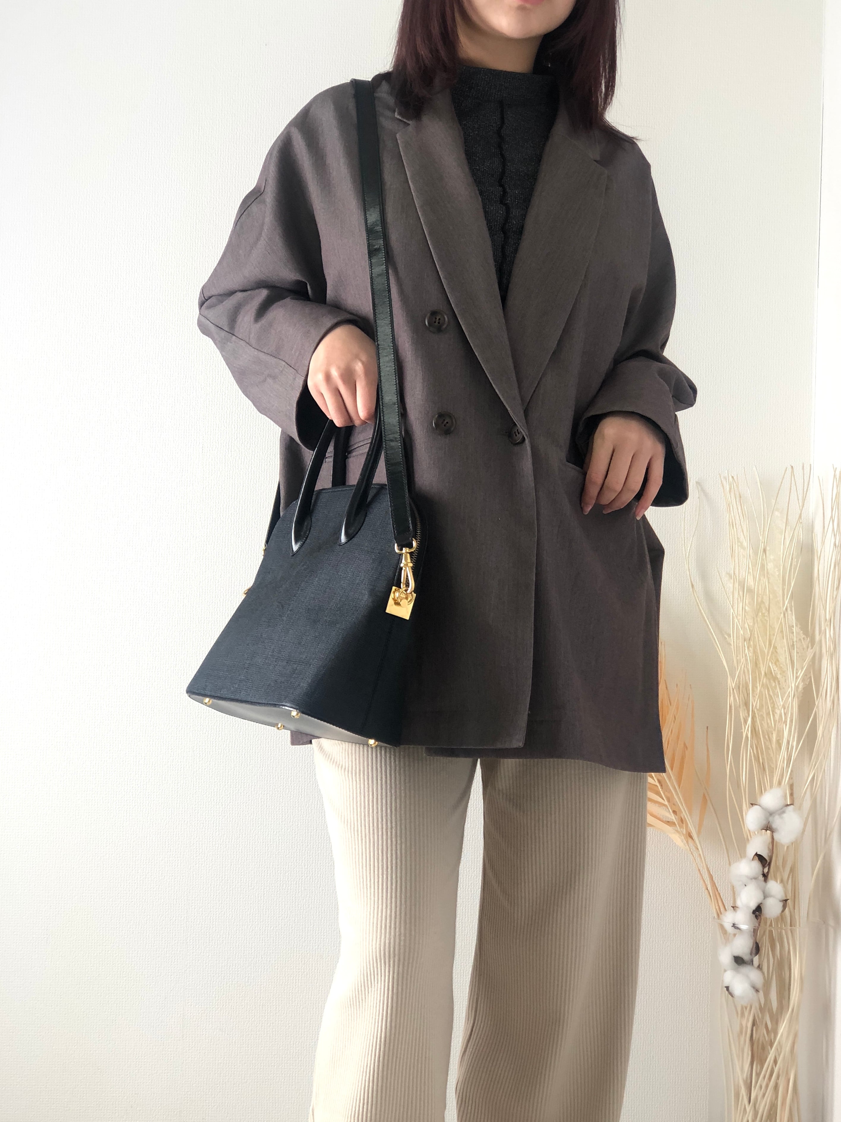 CELINE セリーヌ ガンチーニ ボリード 2way ショルダーバッグ ブラック