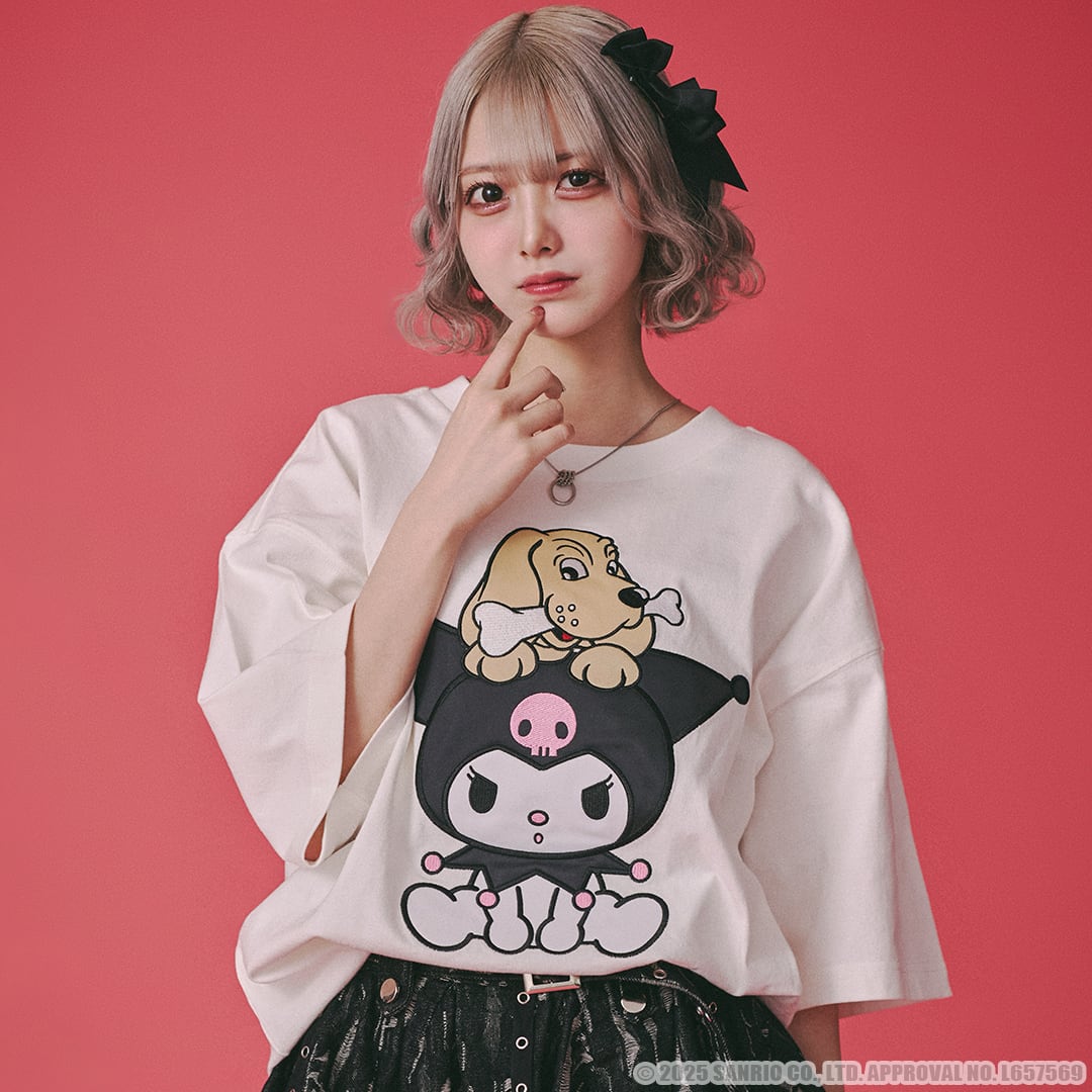 【GALFY✖︎クロミちゃんコラボ】  半袖Tee 152053 ガルフィー カットソー Tシャツ ストリート ブランド メンズ レディース ユニセックス