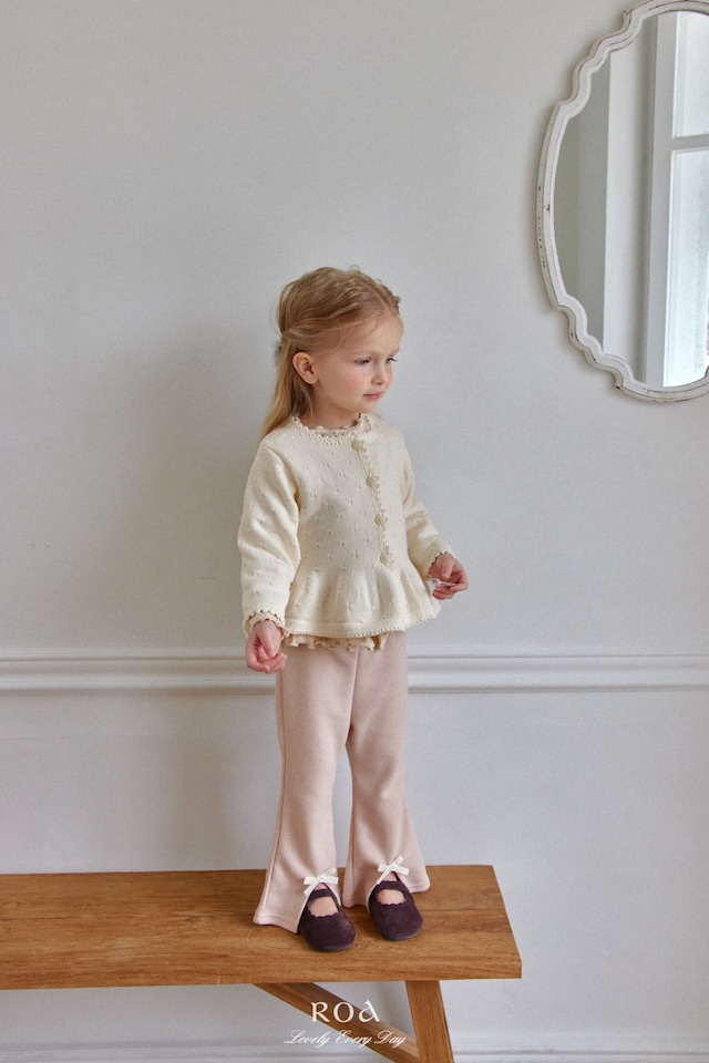 【1/27〆予約】<Roa> Flare knit cardigan