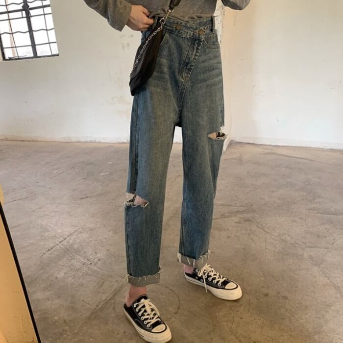 スタイルサマールーズカジュアルパンツ ジーンズ ストリート 夏物 ケッペル19213961704