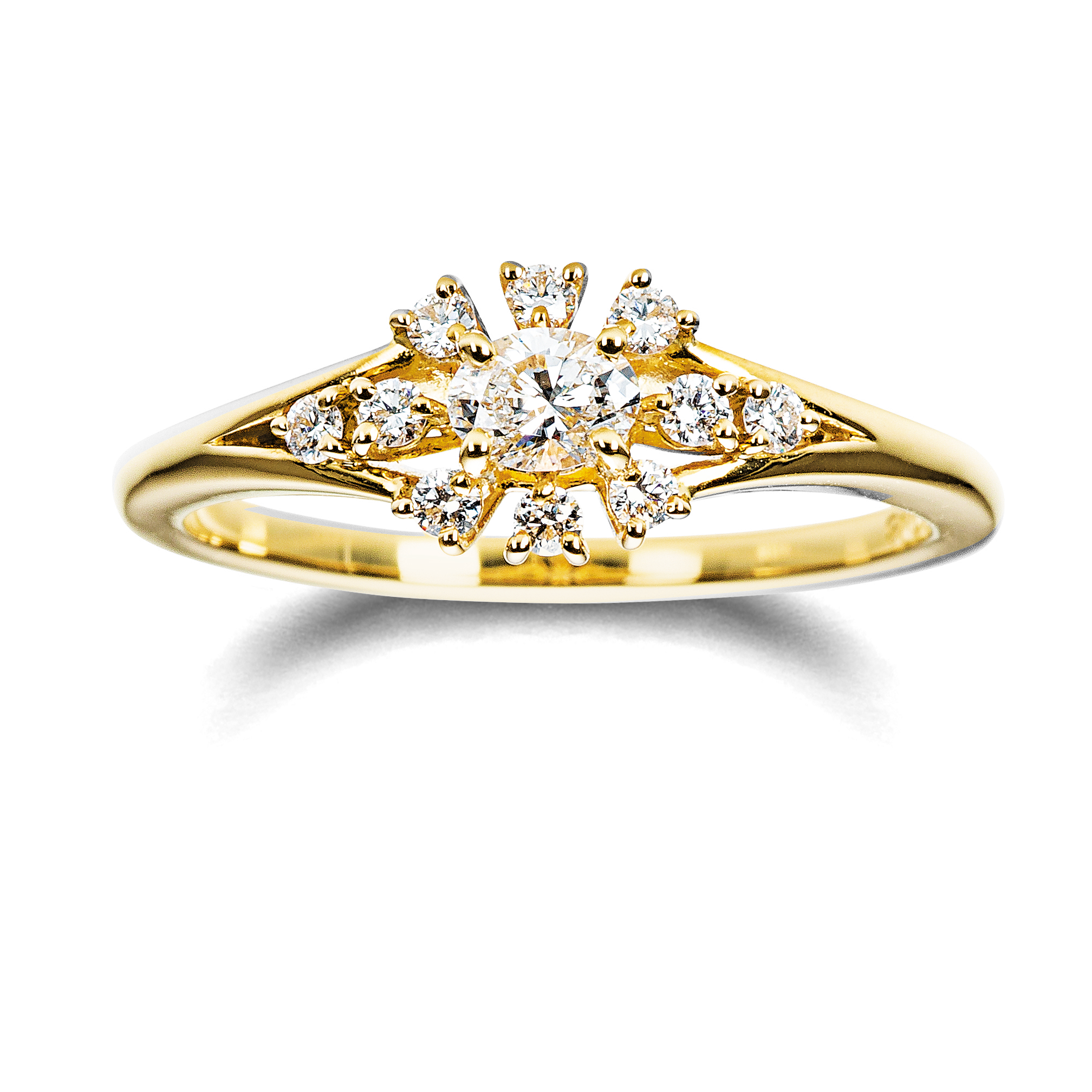 ダイヤモンドK18YGリングHANABI | serio.jewelry.shop セーリオジュエリー