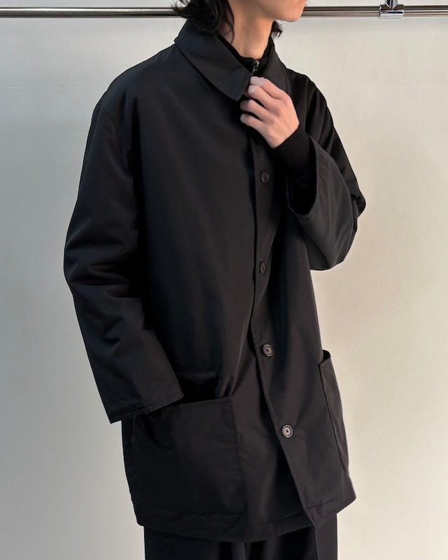 【HERMES】nylon padded half coat