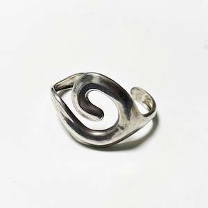 Vintage 925 Silver Swirl Cuff Bracelet By Robert Lee Morris