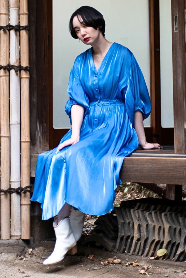 Chambray Dress　COBALT BLUE