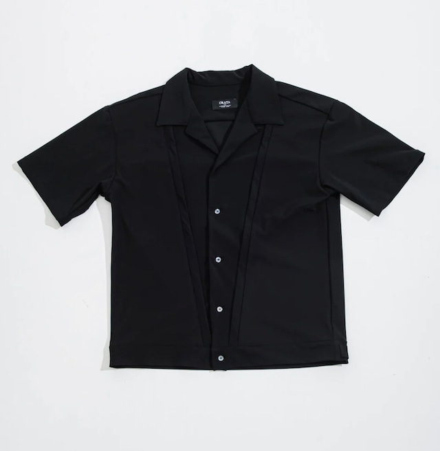 ORATA / rocka half sleeve shirt-BLACK-ロカビリーシャツ
