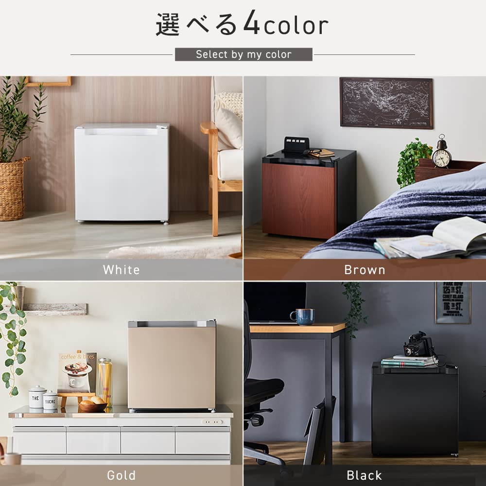 アイリスプラザ 冷凍庫 31L ウッド 幅47cm PF-A31FD-M 直冷式 1ドア 右