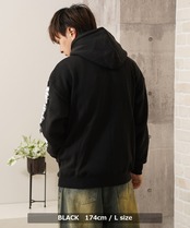 ◆ドーナツモチーフ 裏起毛 ZIPパーカー◆bf-5559