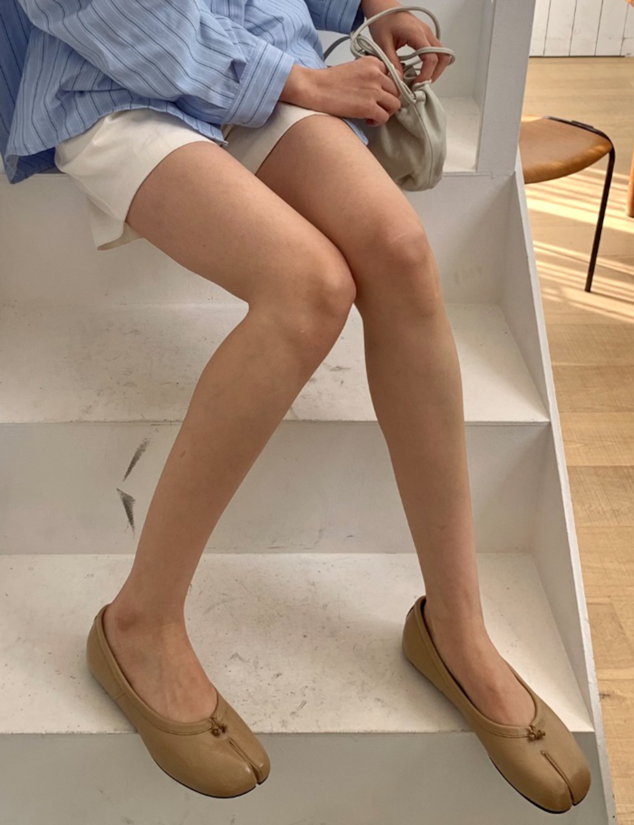 【26ss】Center-slit Flat shoes_5colors