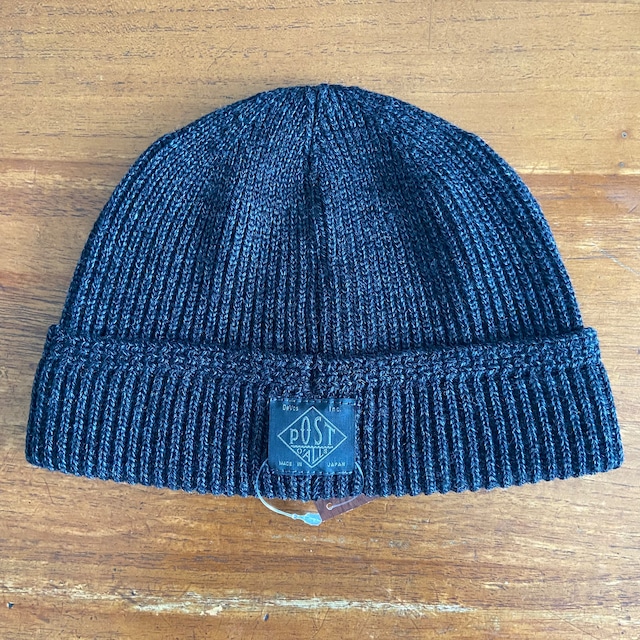 POST O'ALLS / 4102  / POST Beanie / high gauge wool knit - chacoal heather