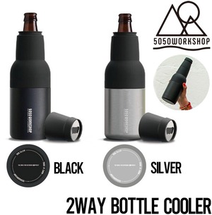 2ウェイボトルクーラー 保冷保温 5050WORKSHOP フィフティフィフティワークショップ 2WAY BOTTLE COOLERBLACK