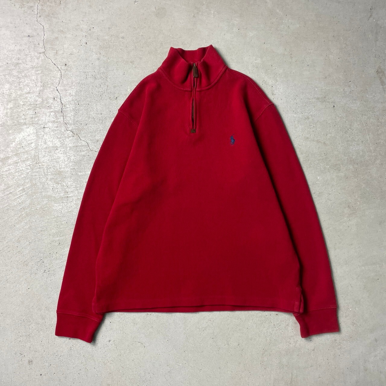 Polo Ralph Lauren ポロラルフローレン リブスウェット ハーフジップ 