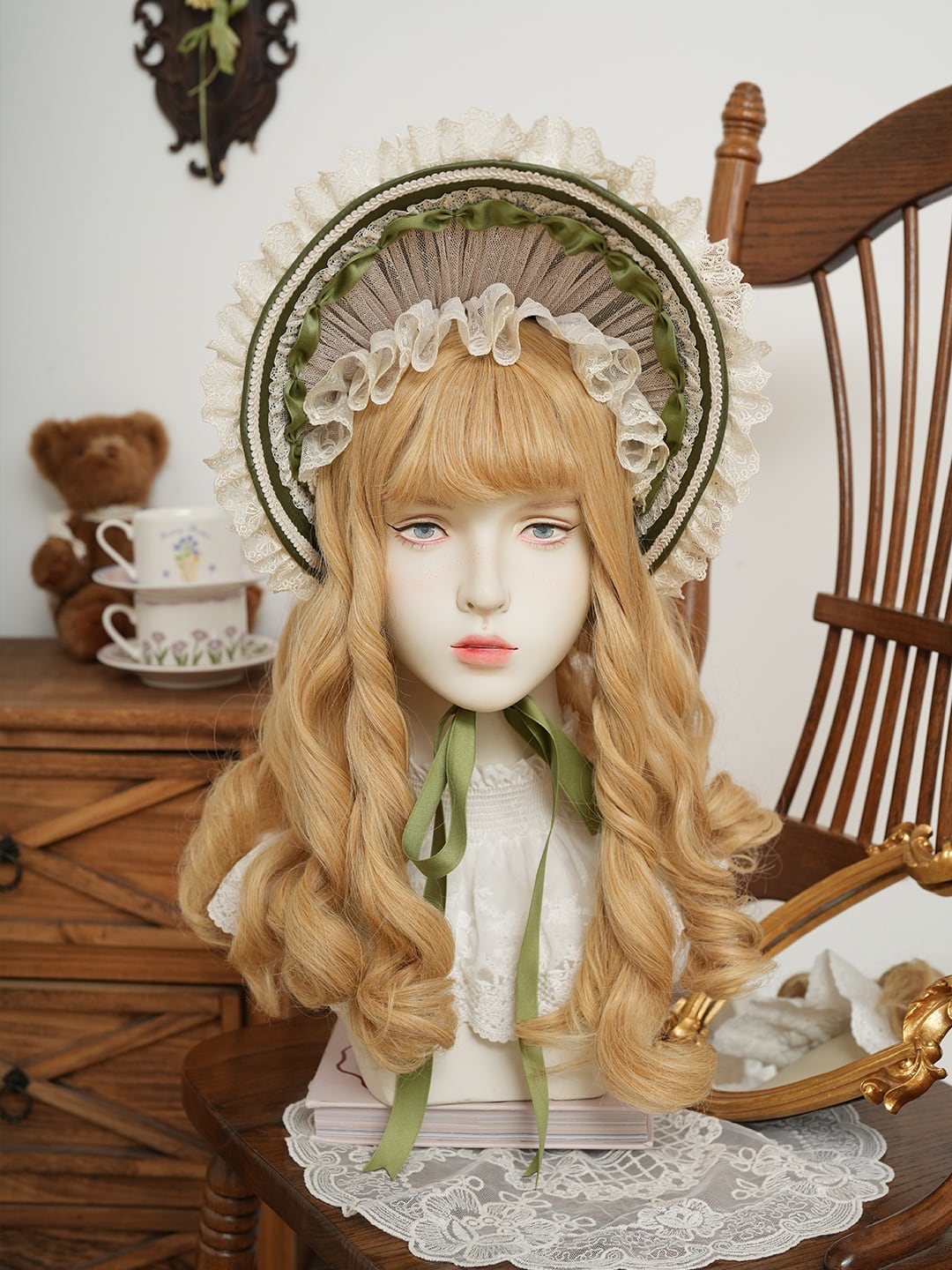 Fashion Show】あけぼのの供人 フリルブリムボンネット | HoshibakoWorks