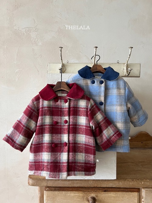 [予約][送料無料]≪thelala≫monet check jacket (kids) 63