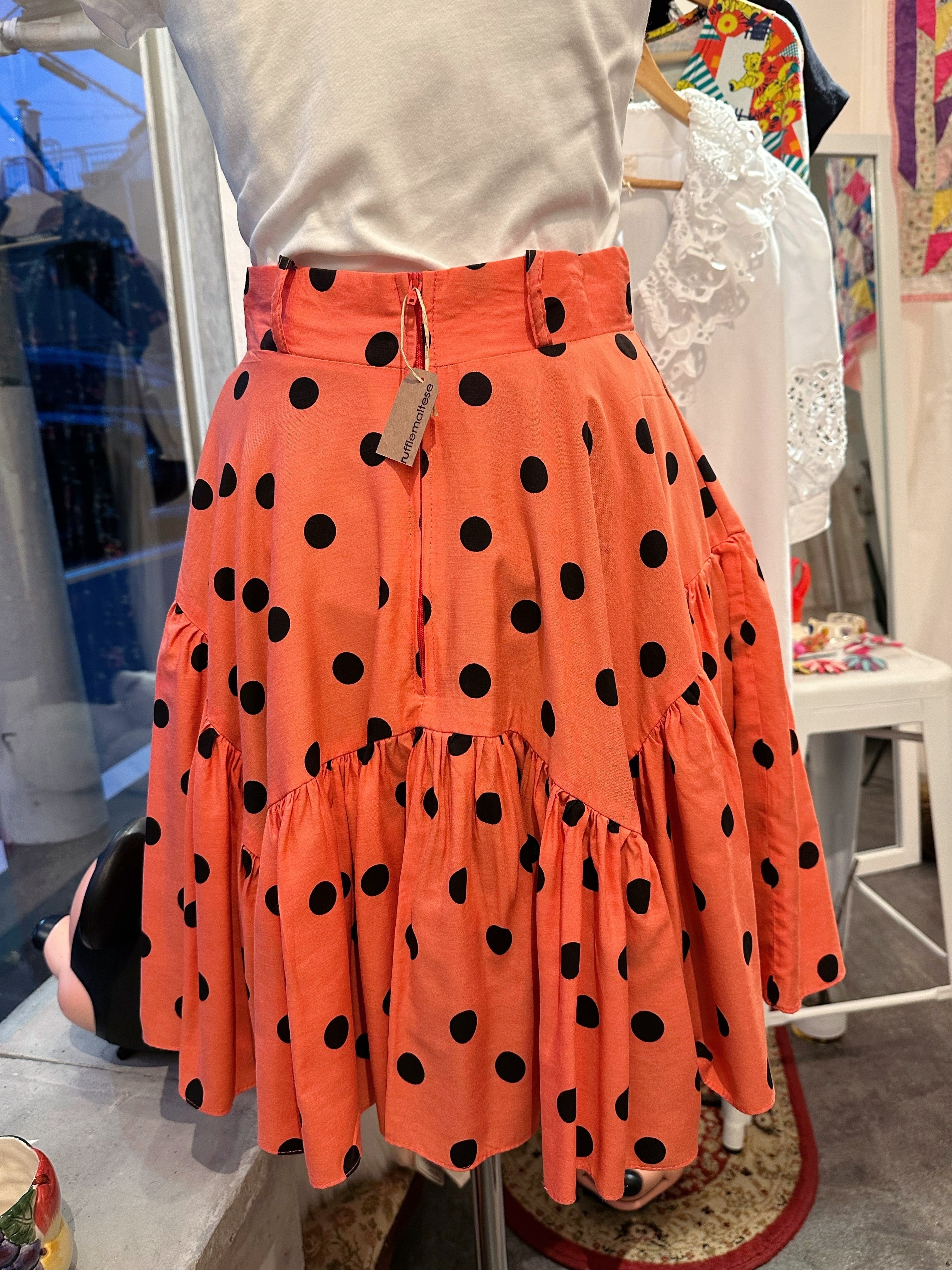 polka dots skirt