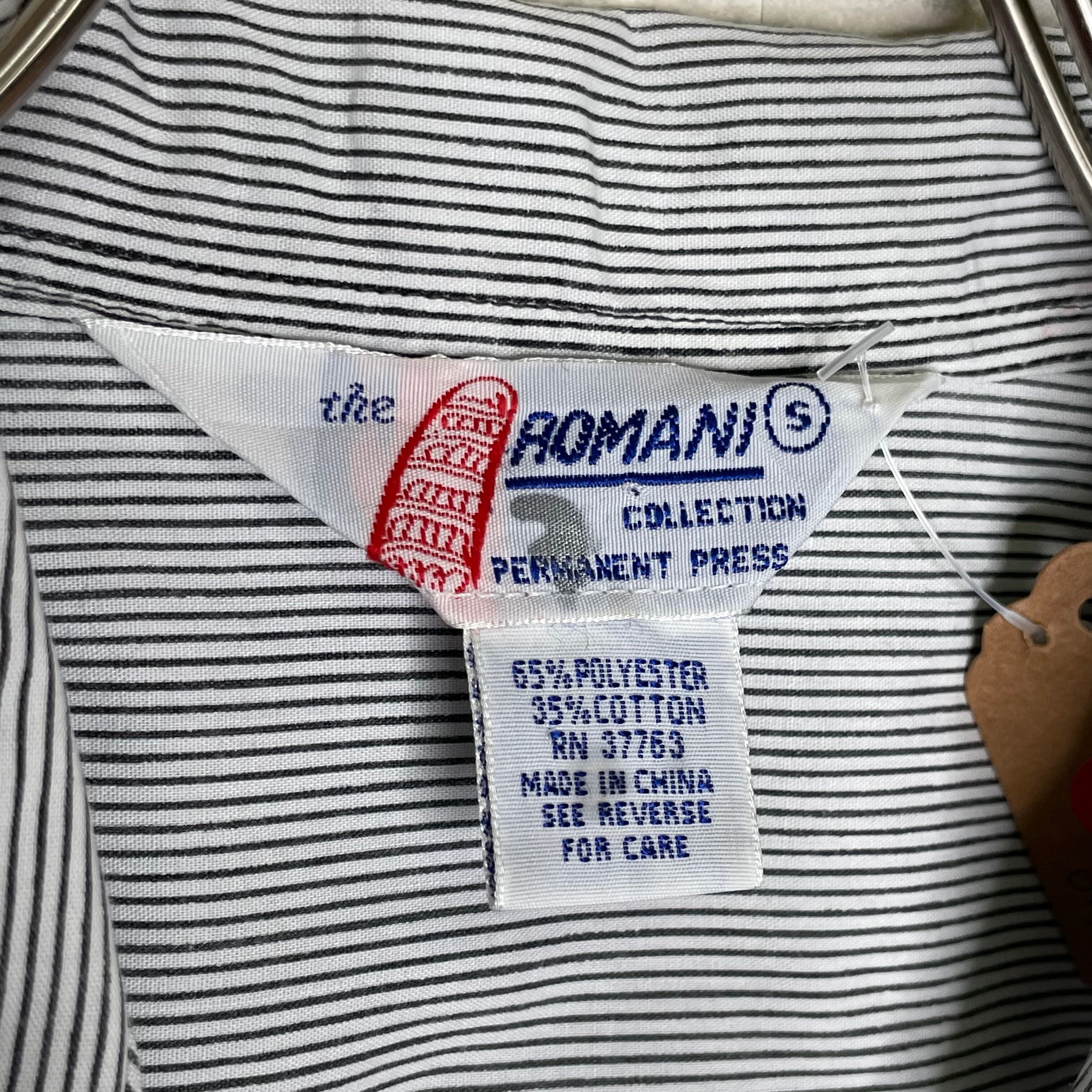ROMANI 半袖キューバシャツ S ストライプ柄 | 古着屋OLDGREEN