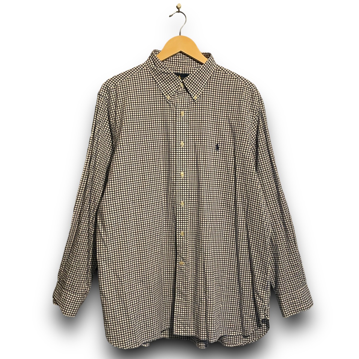 【XL】POLO Ralph Lauren ポロ ラルフローレン 刺繍ロゴ ブランドロゴ ワンポイントロゴ シャツ 長袖シャツ | 古着屋 ...