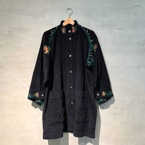 【HENRIK VIBSKOV】Cast Corduroy Dress Coat /Black/No.7-A