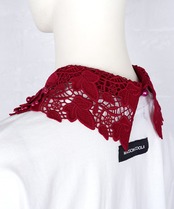 【直営限定ITEM】パール×フラワーレースフェイクカラー (RED)　CQ-48506H