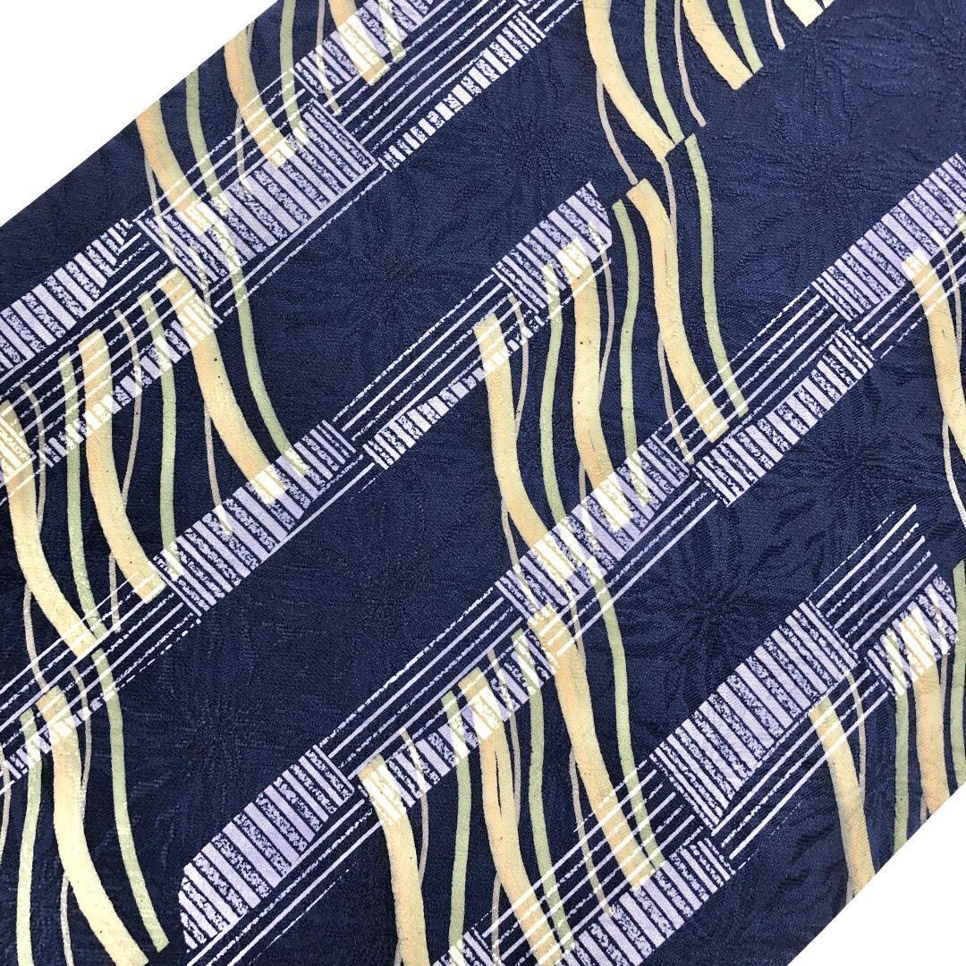 袋帯 抽象模様 韓藍色 洒落帯 O-5453 袋帯 抽象模様 韓藍色 洒落帯 O-5453 着物 きもの kimono 和服