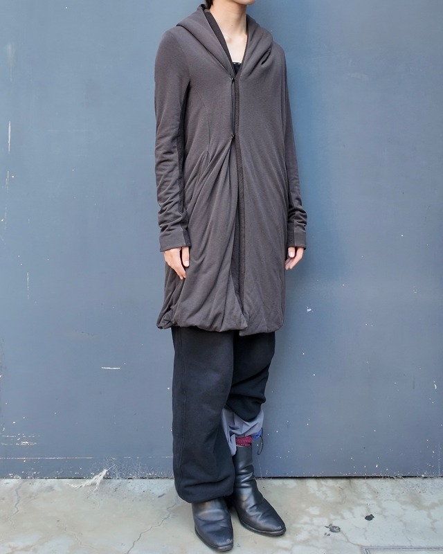 【JULIUS】heavy long fooded jacket