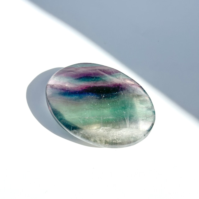 レインボーフローライト パームストーン03◇ Rainbow Fluorite ◇天然石・鉱物・パワーストーン・インテリア