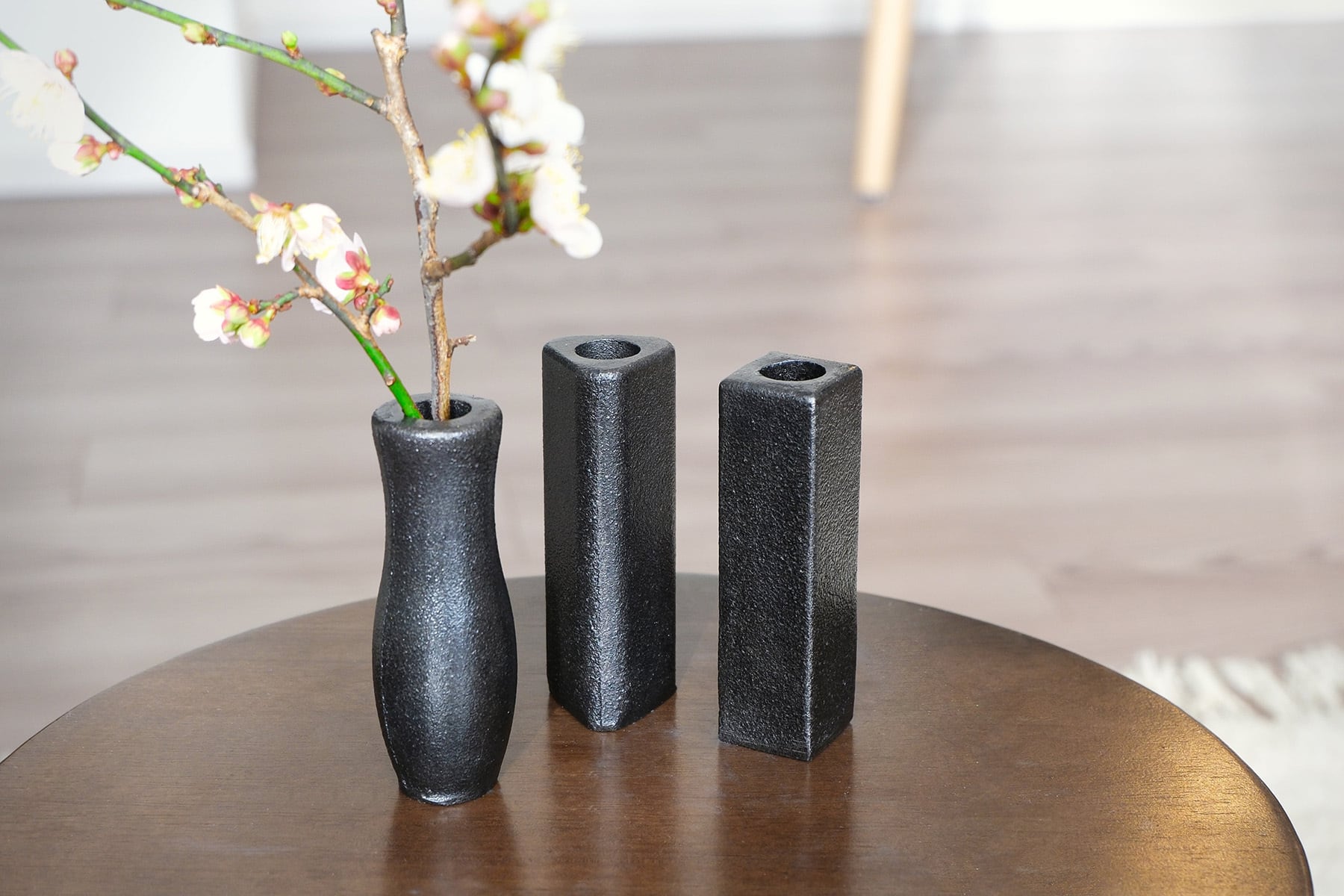 鈍華-NIBIKA- 花器3点セット「円・結・包」｜㈱今泉鋳造鉄工所 | すろ