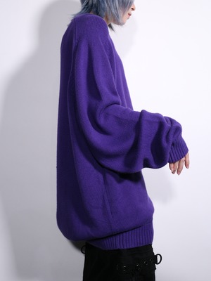"LAND'S END" super over silhouette cotton knit