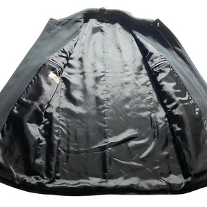 HERMES leather piping half coat