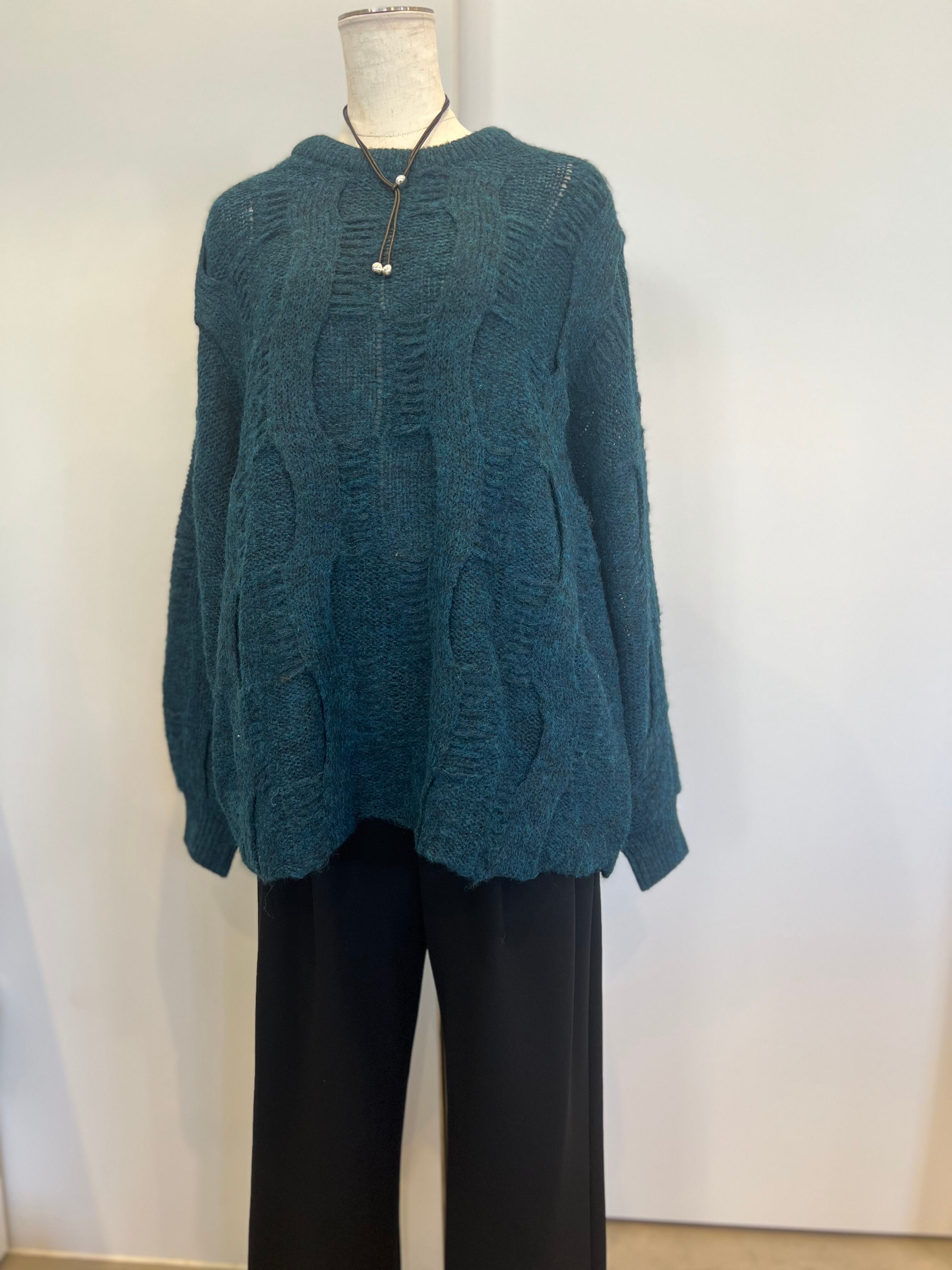 【DONA MARIE】モヘアライク柄ニット 988000