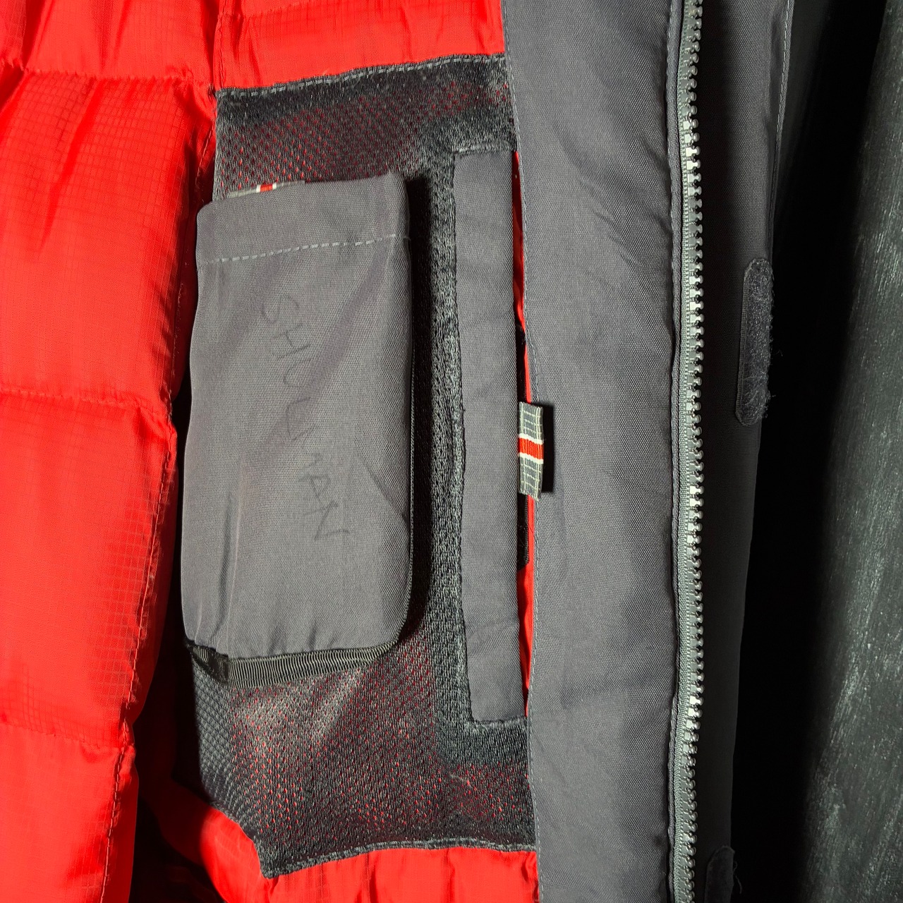 90s Timberland ダウンジャケット　マウンテンパーカ　グレー　ミドル丈　ダブルジップ