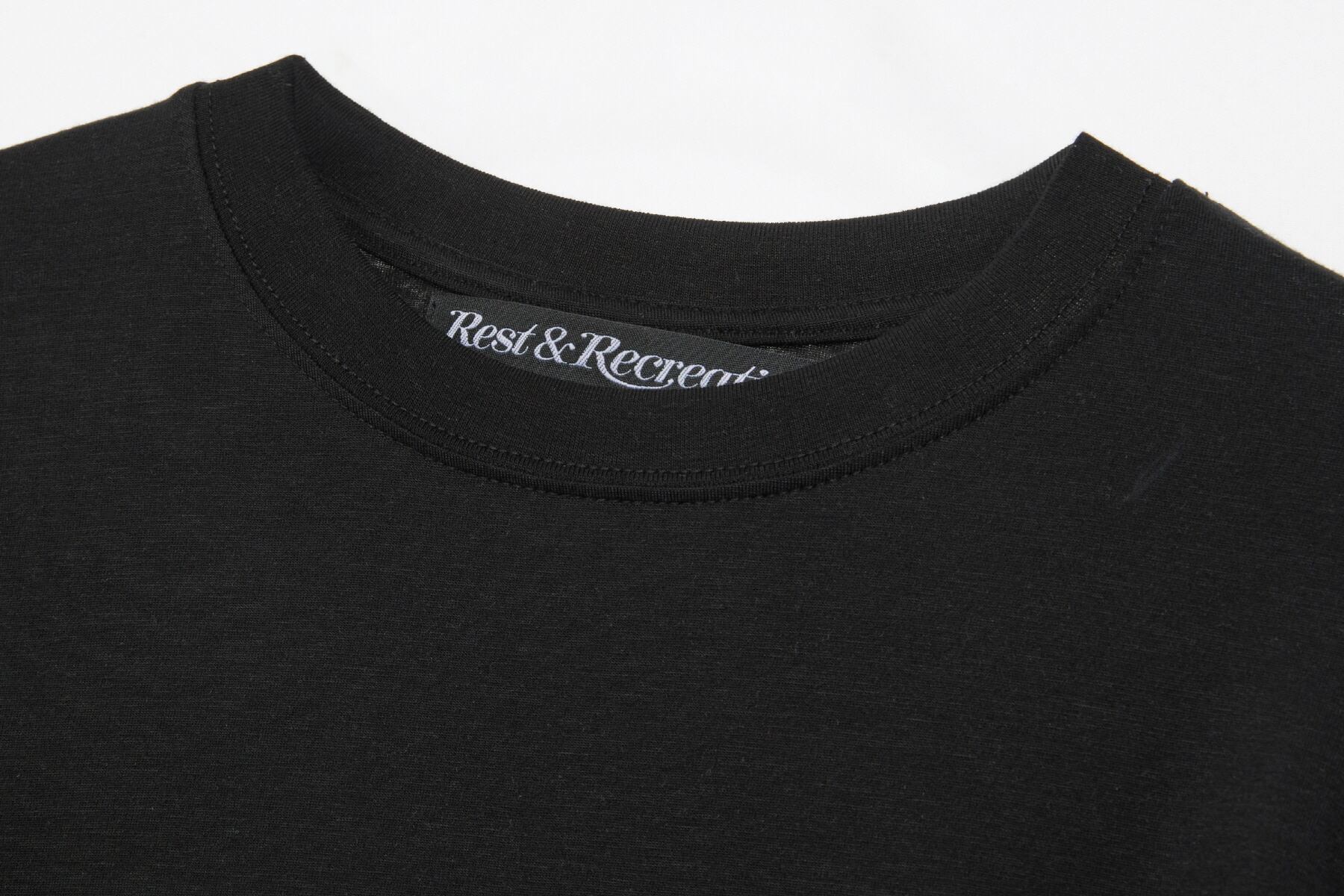 Rest & Recreation 黒 長袖 韓国 Rest & Recreation] LOGO LONG SLEEVE TOP - BLACK 正規品 韓国