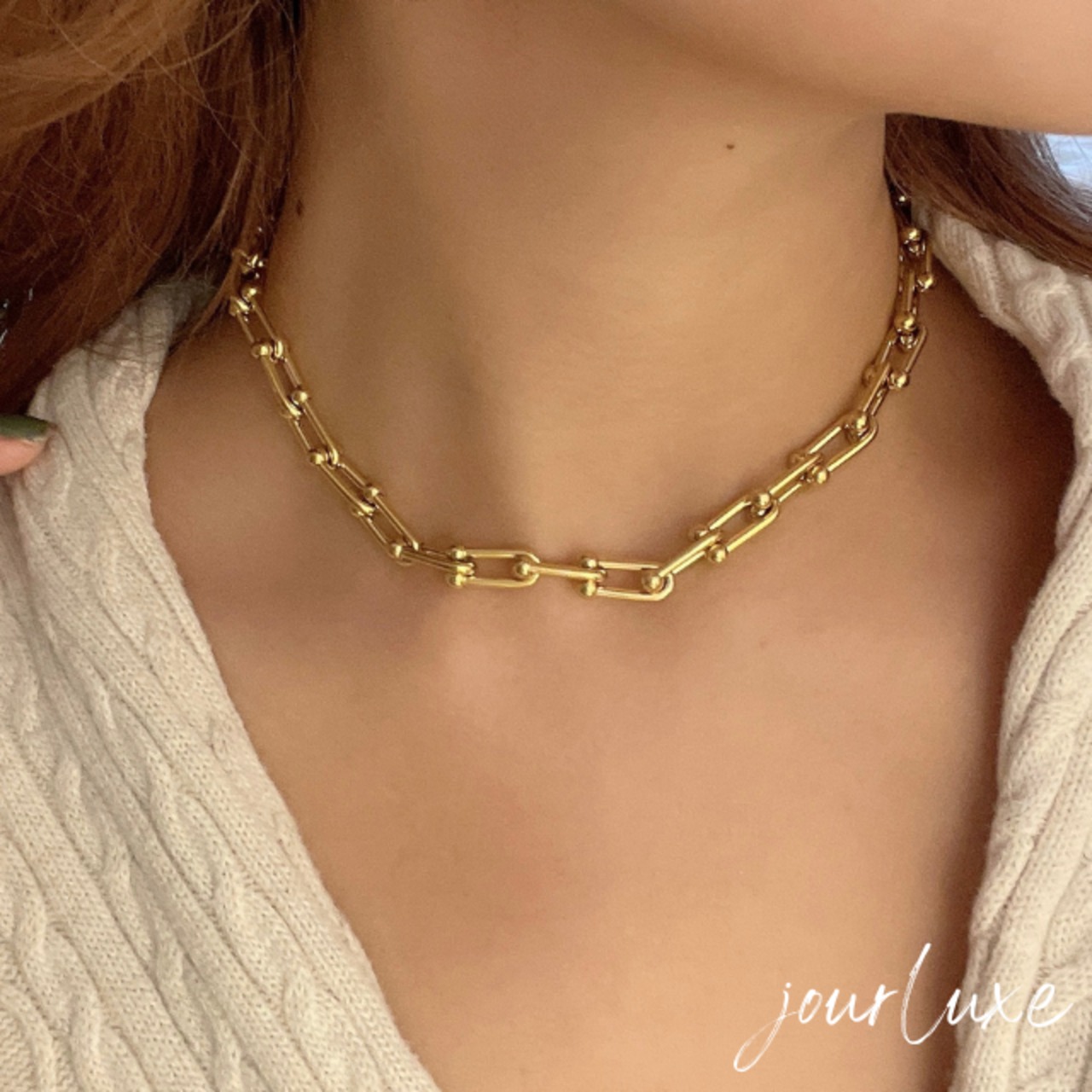dunkle chain necklace #N1005