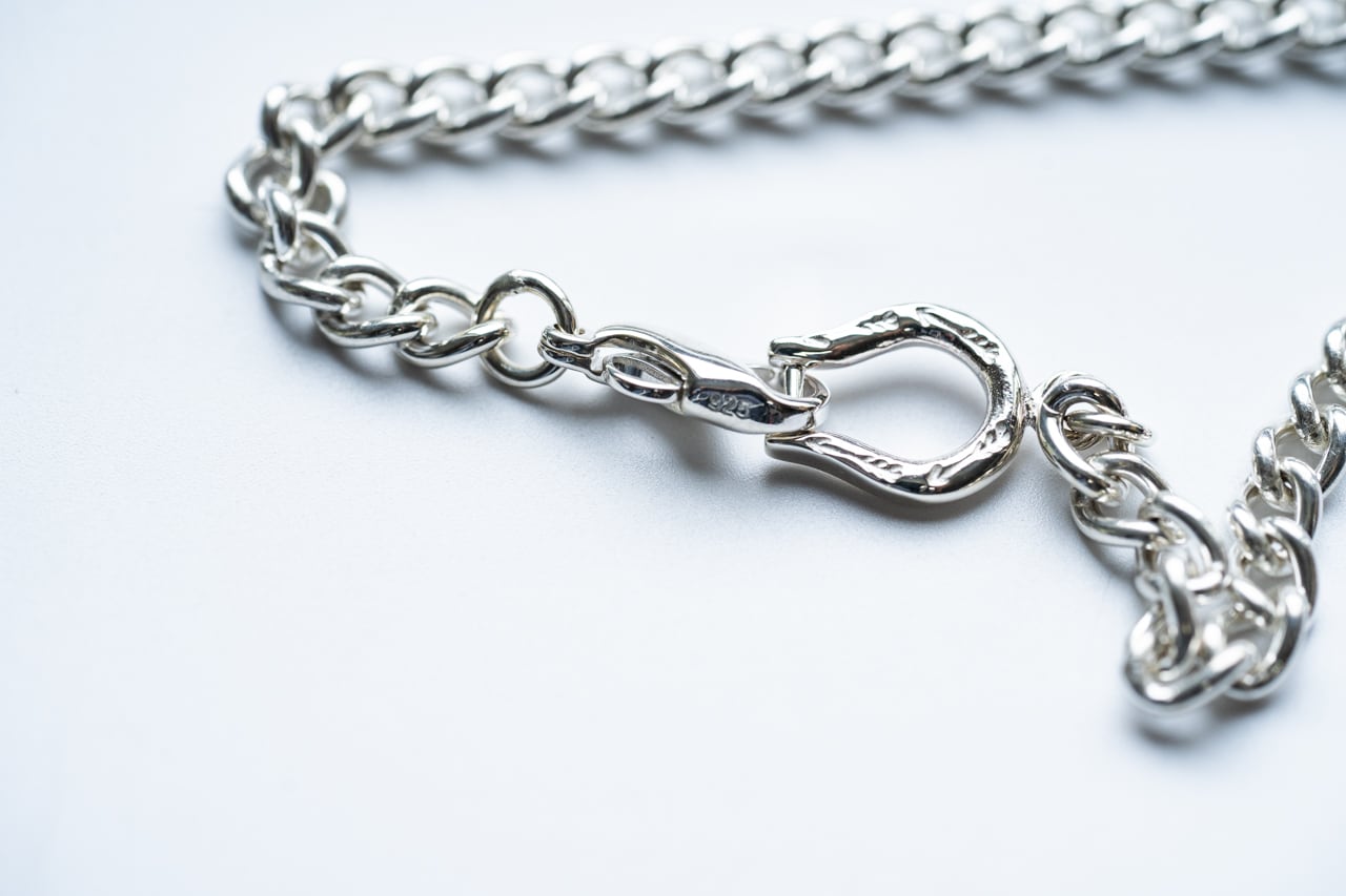 BN-089 Horse shoe Gourmette bracelet | WAKAN SILVER SMITH online store
