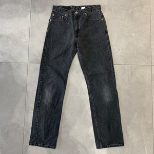 MEXICO製 90s Levi's 505 ビンテージ デニム 33×32 刻印411M 90年代 リーバイス   ブラック 後染め 先染め サルファー