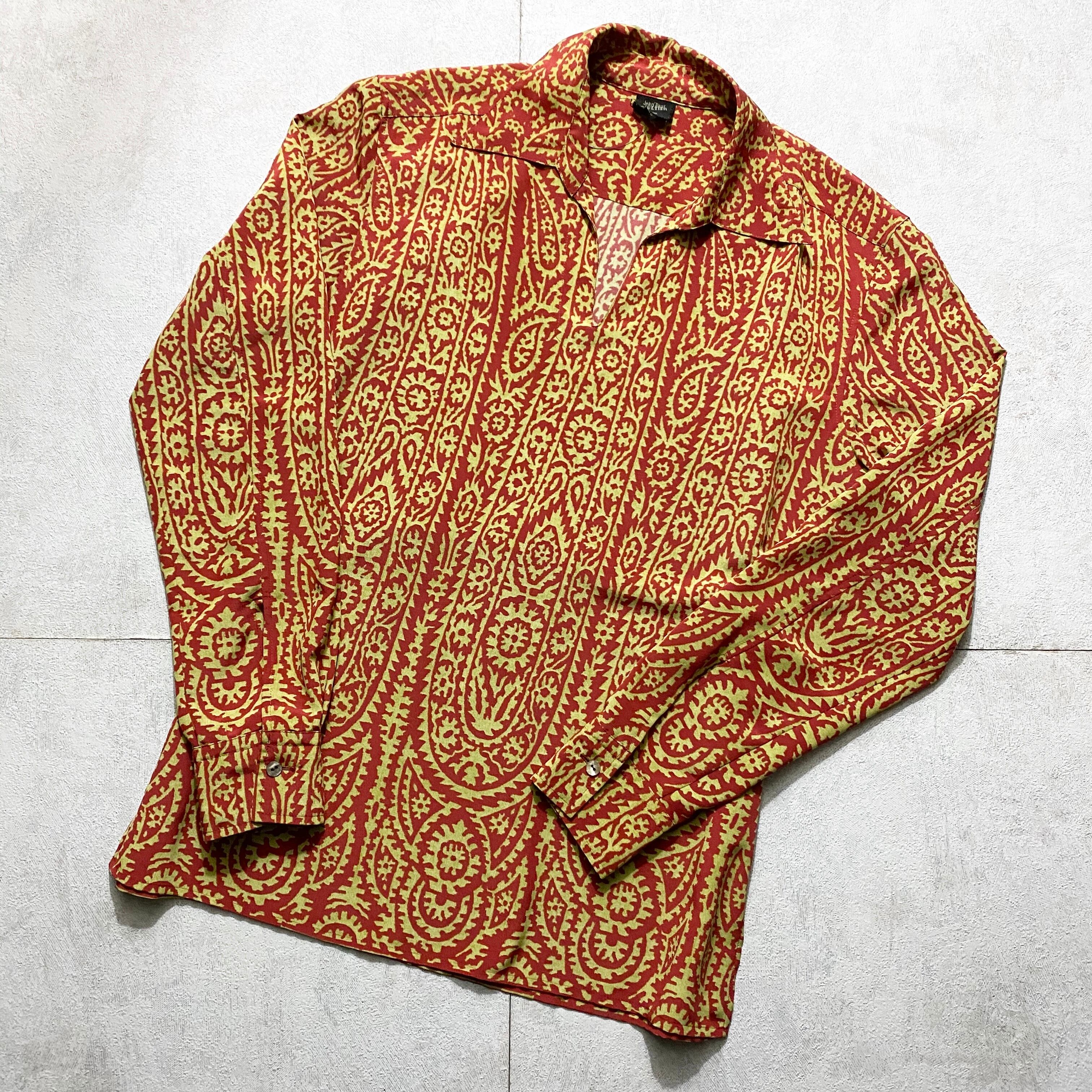 JEAN PAUL GAULTIER HOMME arabesque pattern pullover shirt | NOIR ONLINE  powered by BASE