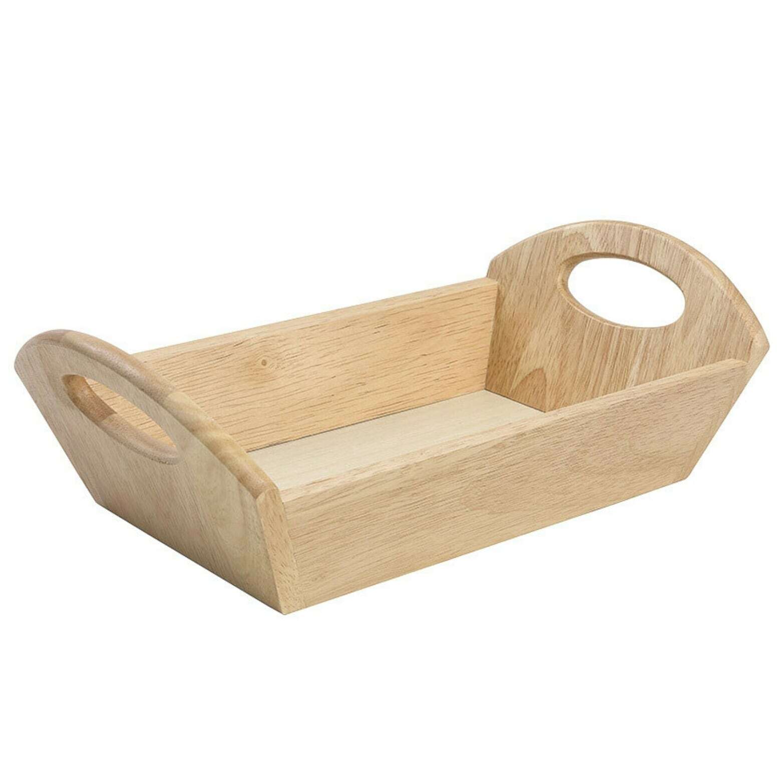 天然木のウッドトレー/木製トレイ【キッチン雑貨/Brounie1】 ¥2,200