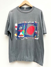 90s Joan Miró "FEMME AU MIROIR" Art Tee Size L程